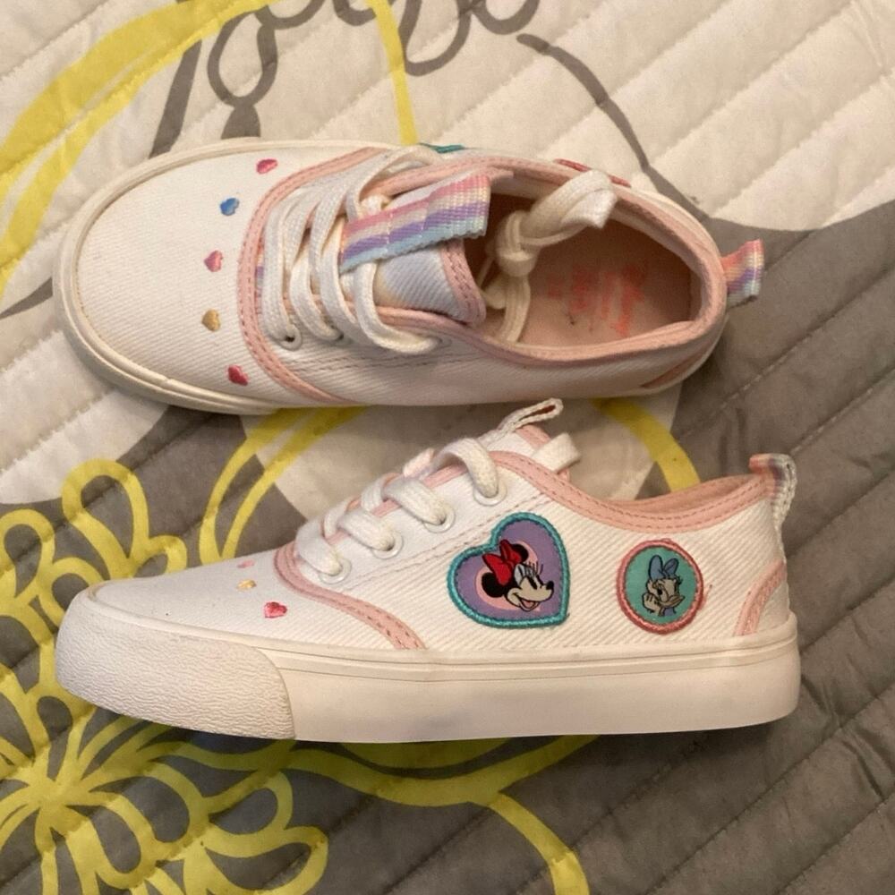 NWOT Zara Kids Minnie & Daisy Disney White Sneakers EU 28 - 11